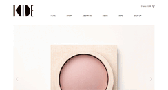 Desktop Screenshot of kidecosmetics.com